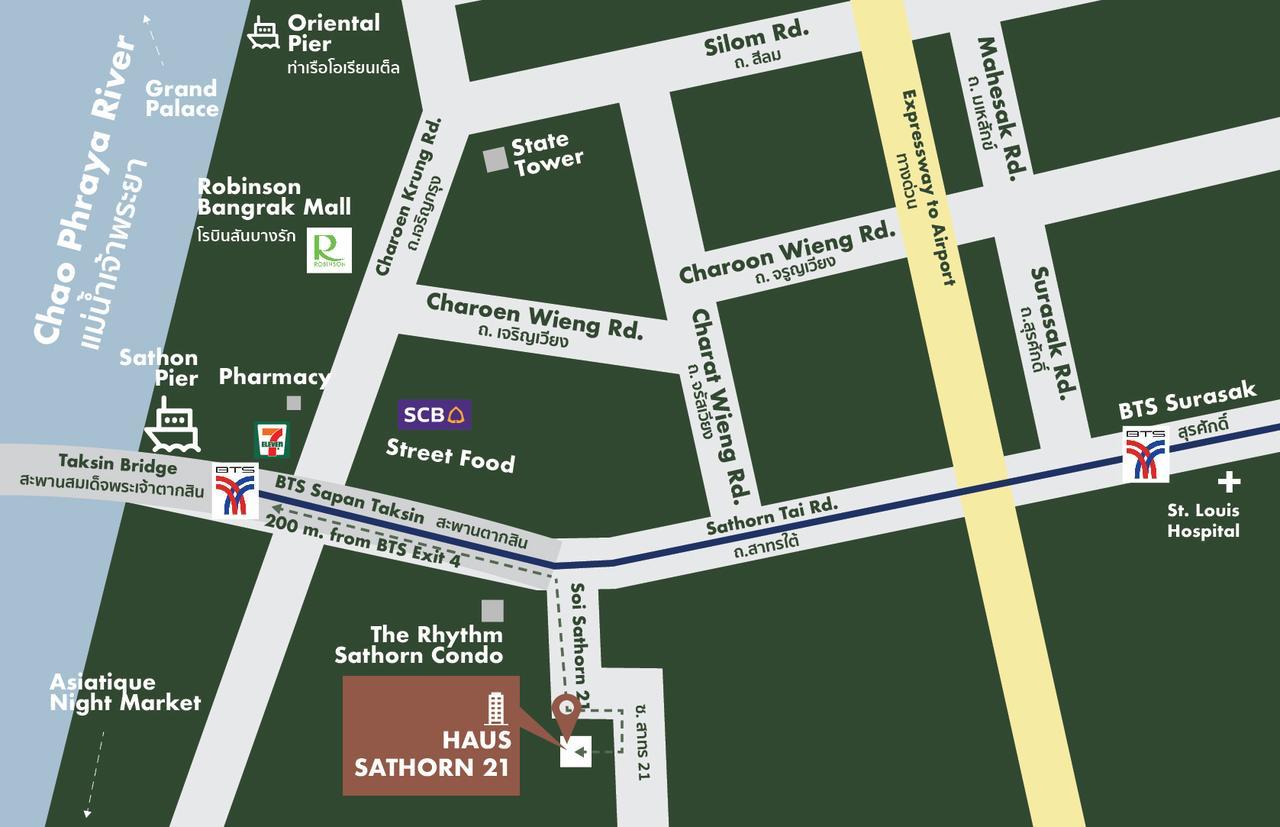 Haus Sathorn 21 Bed And Breakfast Bangkok Dış mekan fotoğraf